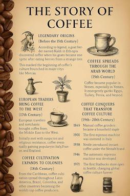 داستان زیبای قهوه